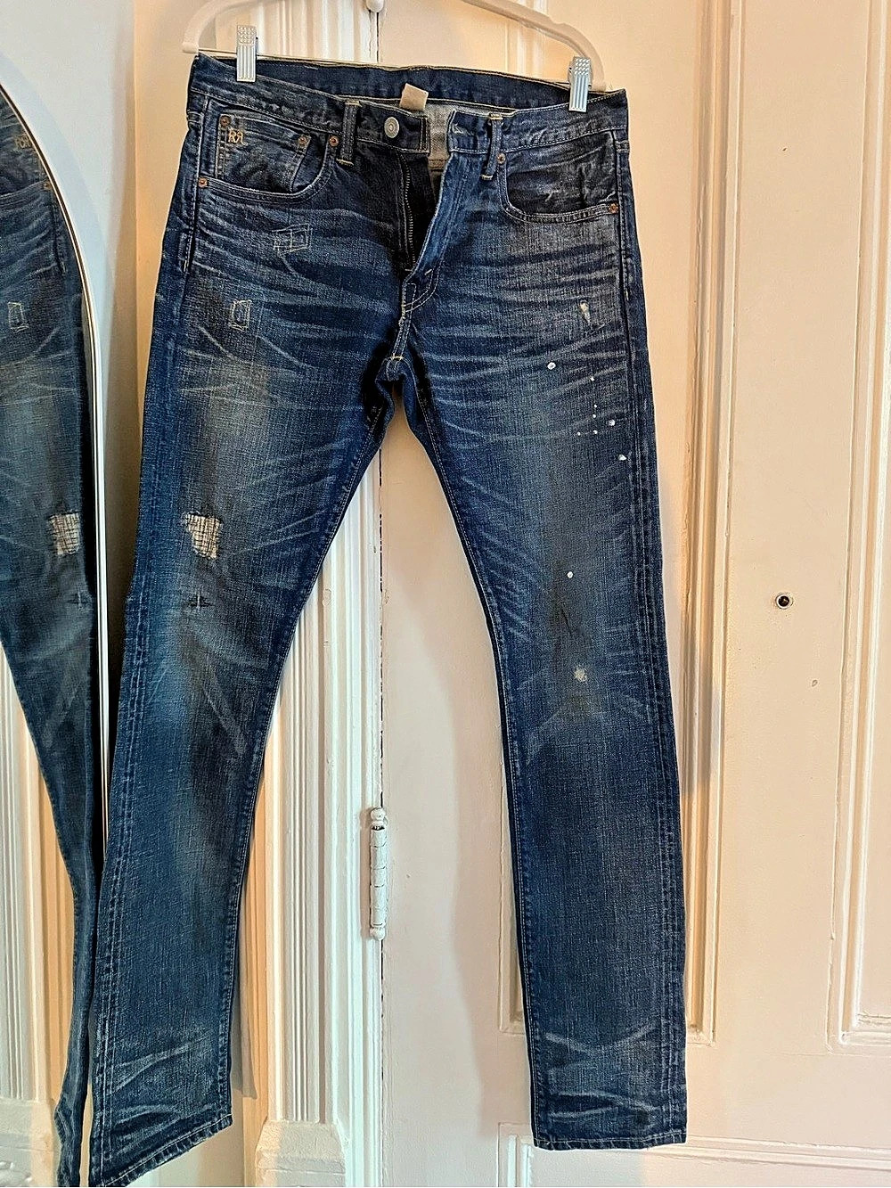 RRL Straight Skinny Fit Double RL Skinny Fit Jeans Waist 30 Blue